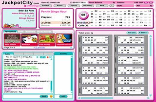 Sala de bingo de JackpotCity Bingo
